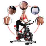 NNEDPE Powertrain IS-500 Heavy-Duty Exercise Spin Bike Electroplated - Silver