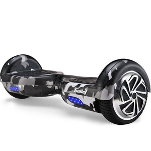NNEMB Gen III Hoverboard Scooter 6.5 Wheels-Colour LED Lighting-Carry Bag-Camo Grey