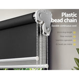 NNEDSZ Blinds Blockout Blackout Curtains Window Double Dual Shades 1.8X2.1M GRDR