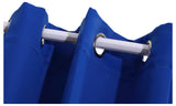 NNEDPE 2x 100% Blockout Curtains Panels 3 Layers Eyelet Blue 300x230cm