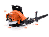 NNEMB 65CC Petrol Backpack Leaf Blower-Commercial 2 Stroke Garden Yard Tool Back