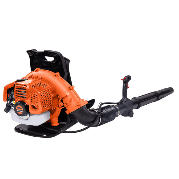 NNEMB 65CC Petrol Backpack Leaf Blower-Commercial 2 Stroke Garden Yard Tool Back