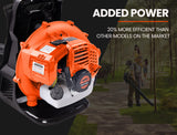 NNEMB 65CC Petrol Backpack Leaf Blower-Commercial 2 Stroke Garden Yard Tool Back