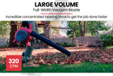 NNEMB Petrol Leaf Blower Vacuum 4 Stroke-Vac Garden Commercial Hand Outdoor