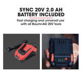 NNEMB CS3 20V SYNC Cordless Circular Saw with Battery and Fast Charger Kit