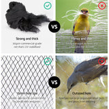 NNEDSZ 5 x 10m Anti Bird Net Netting - Black
