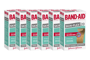 NNEKG Band Aid SkinFlex Strips Regular 20 Pack of 6