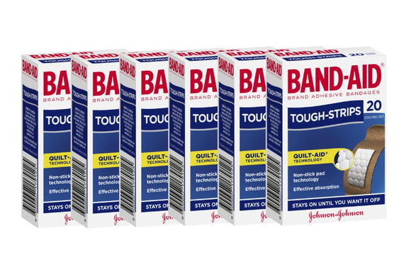 NNEKG Band Aid Tough Strips Regular 20 Pack of 6