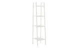 NNEDPE 4 Tier Home Storage Ladder Shelf Bookshelf 35cm Width White Colour