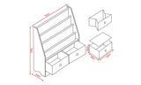 NNEDPE Kids Children Bookcase/ Toy Bins