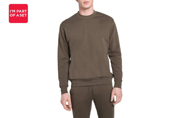 NNEKG Mens Originals Pullover Terry Sweat (Turkish Coffee Size M)
