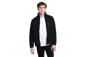 NNEKG Mens Polar Fleece Zip Jacket (Nu Black Size M)