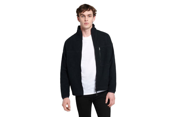 NNEKG Mens Polar Fleece Zip Jacket (Nu Black Size M)