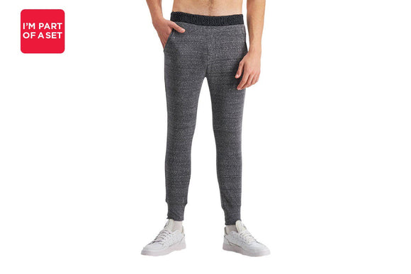 NNEKG Mens Skinny Trackies (Black Size XL)