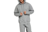 NNEKG Mens Brushed Hoodie (Earl Grey Marle Size M)