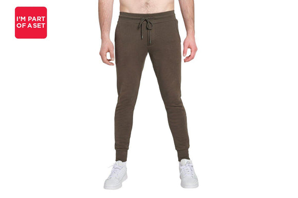 NNEKG Mens Skinny Trackies (Turkish Coffee Size M)