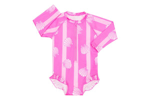 NNEKG Baby Frill Rashi One Piece (Print 1G1 Size 2)