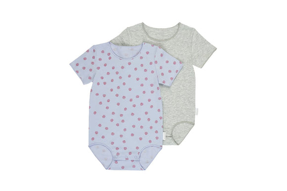 NNEKG Baby Short Sleeve Bodysuit 2 Pack (Print 04K Size 3)