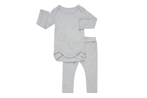 NNEKG Baby Everyday Long Sleeve Suit Set (Grey Marle Size 0)