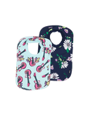 NNEKG Baby Print Tee Bib 2 Pack (Print 37K Size OS)