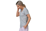 NNEKG Womens Core Scoop Tee (Stripe 8R5 Size XS)