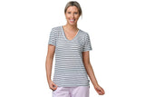 NNEKG Womens Core Scoop Tee (Stripe 8R5 Size XL)