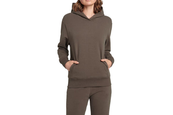 NNEKG Womens Stretch Sweat Pullover Hoodie (Turkish Coffee Size XL)
