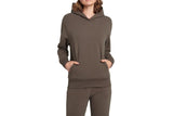 NNEKG Womens Stretch Sweat Pullover Hoodie (Turkish Coffee Size XL)