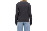 NNEKG Womens Long Sleeve Waffle Tee (La Femme Nikita Size M)