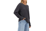 NNEKG Womens Long Sleeve Waffle Tee (La Femme Nikita Size M)