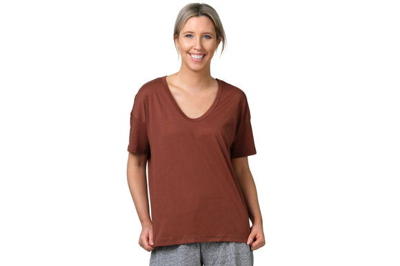 NNEKG Womens Light Scoop Tee (Desert Dusk Size M)