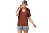 NNEKG Womens Light Scoop Tee (Desert Dusk Size XL)