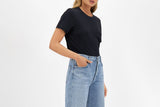 NNEKG Womens Mid Crew Tee (Nu Black Size S)