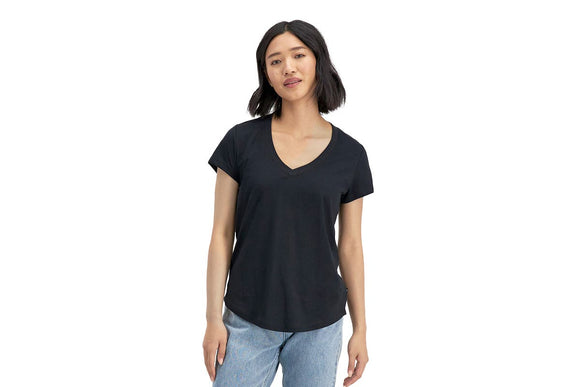 NNEKG Womens Light V Tee (Nu Black Size S)