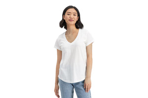 NNEKG Womens Light V Tee (Nu White Size M)