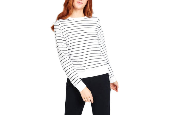 NNEKG Womens Terry Pullover (Stripe 6R8 Size S)