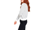 NNEKG Womens Terry Pullover (Stripe 6R8 Size XS)