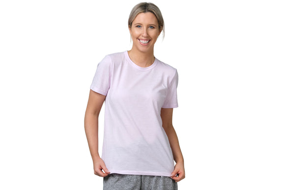 NNEKG Womens Core Crew Tee (Lilac Fizz Size S)