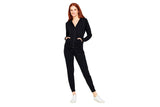 NNEKG Womens Terry Zip Hoodie (Black Size XL)