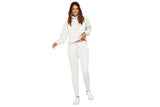 NNEKG Womens Brushed Skinny Trackies (Ivory Marle Size S)