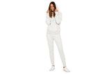 NNEKG Womens Brushed Pullover Hoodie (Ivory Marle Size S)