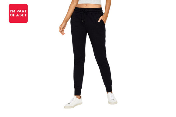 NNEKG Womens Brushed Skinny Trackies (Nu Black Size S)