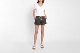 NNEKG Womens Denim Shorts (Black Beauty Size S)