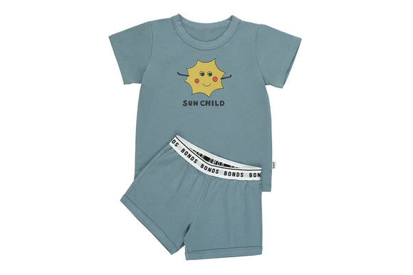 NNEKG Kids Short Sleeve Organic Sleep Set (Print 6G9 Size 7)