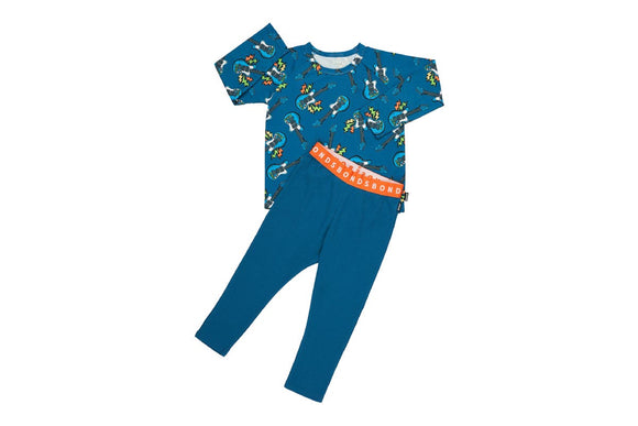 NNEKG Kids Long Sleeve Waffle Sleep Set (Print 2K3 Size 10)