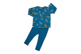 NNEKG Kids Long Sleeve Waffle Sleep Set (Print 2K3 Size 10)