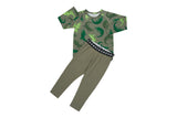 NNEKG Kids Long Sleeve Waffle Sleep Set (Print 2VK Size 7)