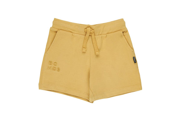 NNEKG Kids Summer Stretch Sweat Shorts (Mustard Rush Size 2)