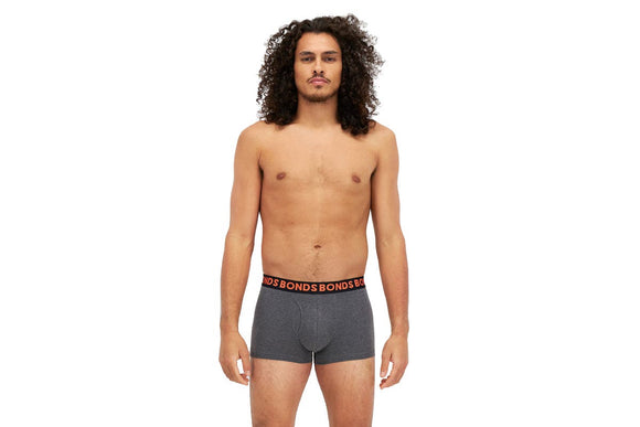 NNEKG Mens Everyday Trunks (Charcoal Orange Size XL)