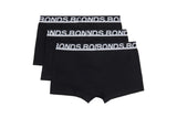 NNEKG Mens Everyday 3 Pack Trunks (Black Size XL)